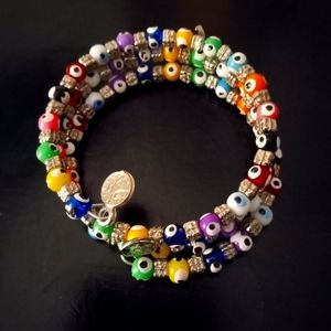 Evil eye charm bracelet